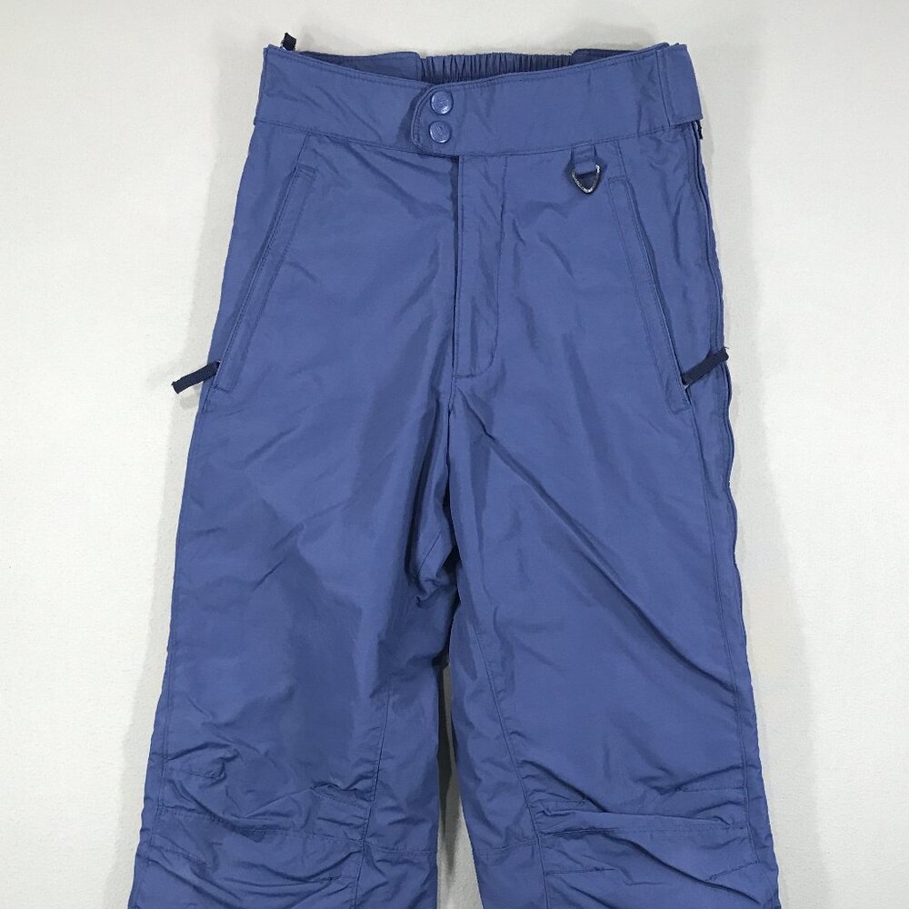 Columbia Snow Pants Women's Small Purple Elastic Waist Buttons Zip Pockets Ski